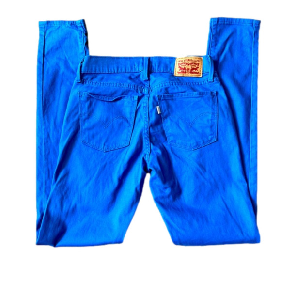 LEVI’S 710 Super Skinny Mid Rise Jeans in Gorgeous Bright Blue, 26 NWOT - Picture 5 of 6